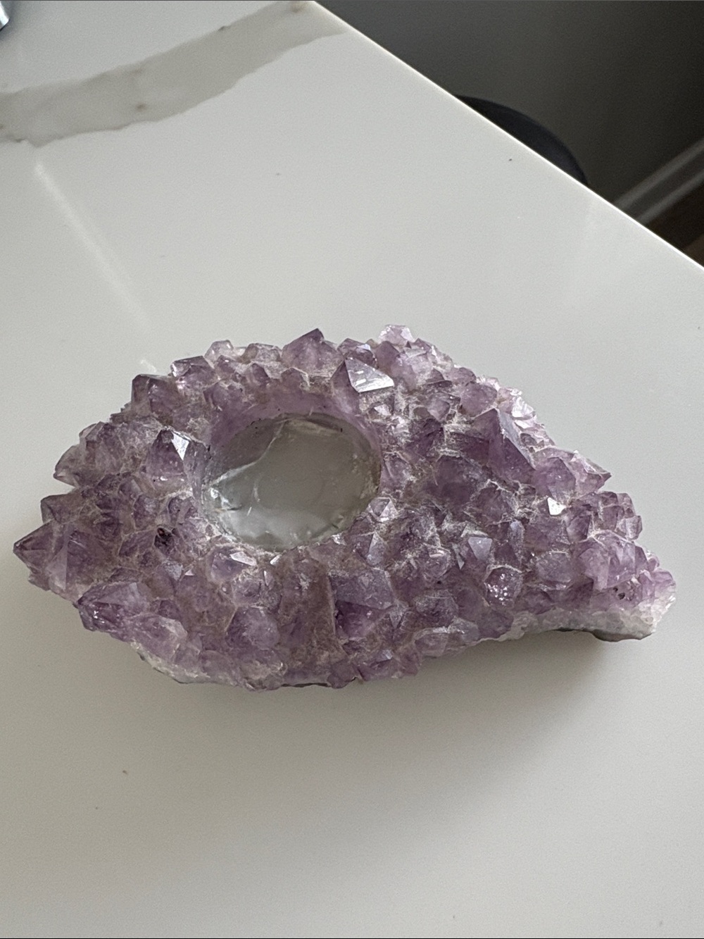 Amethyst Crystal Tealight Candle Holder